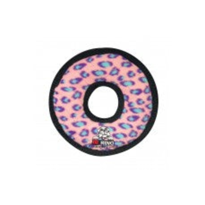Tuffy Jr. Ring Dog Toy Pink 7 in