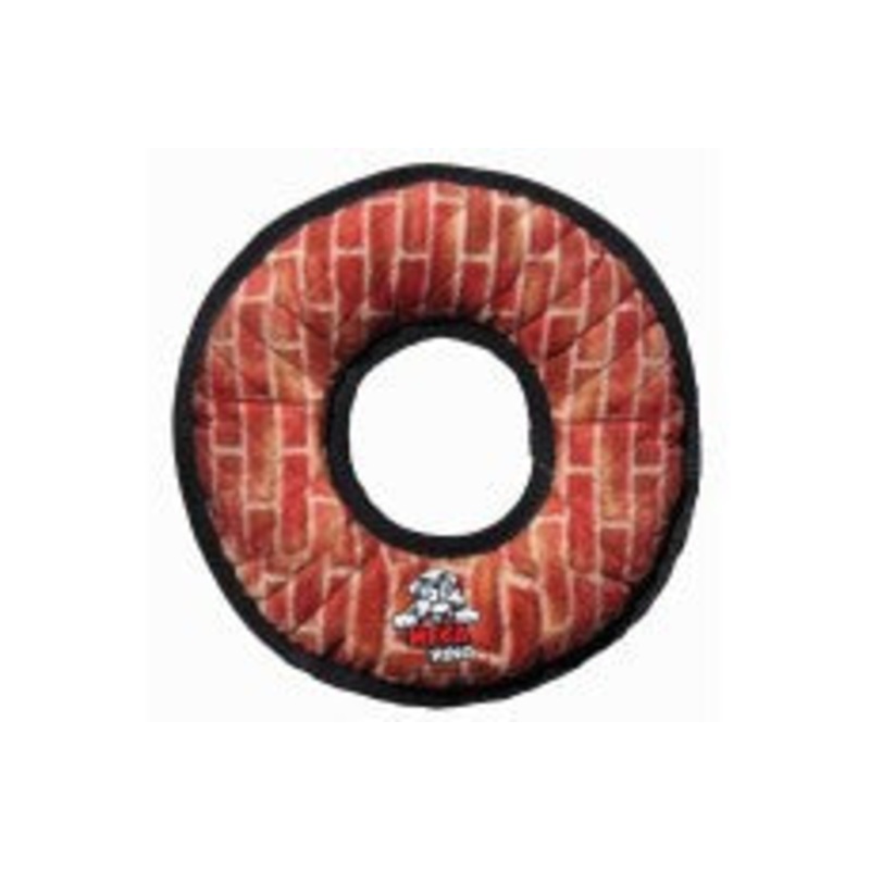 Tuffy Mega Ring Extremely Dog Toy Red 2 in x 13 in x 13 in