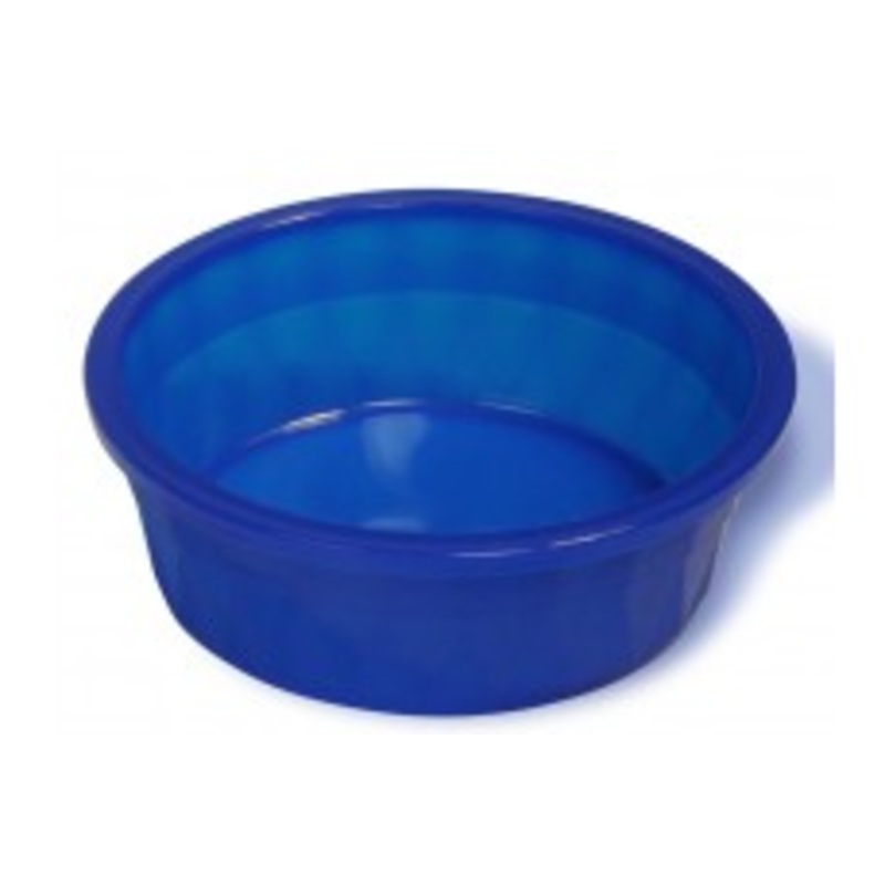 Van Ness Plastics Crock Heavyweight Dish for Dogs Translucent Crock Blue 106 oz Jumbo