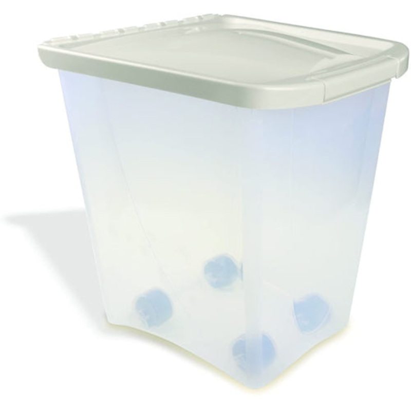 Van Ness Plastics Pet Food Container White; Clear 25 Pounds