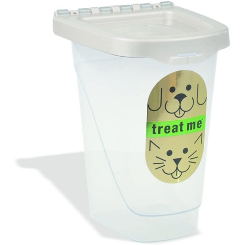 Van Ness Plastics Pet Treat Container White; Clear