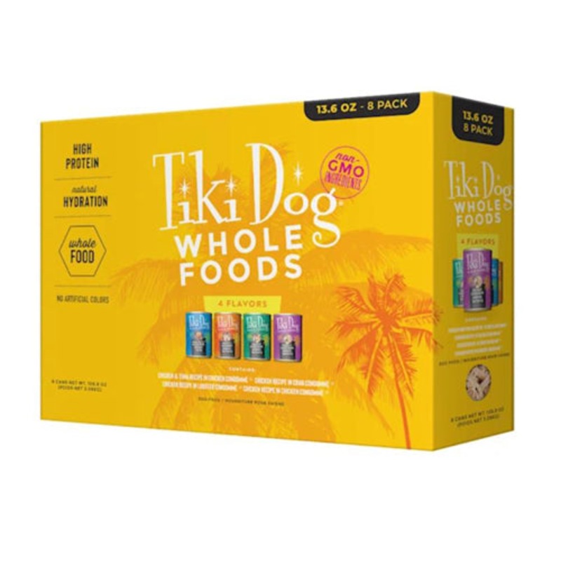 Tiki Pet Dog Whole Food 13.6oz Variety Pack