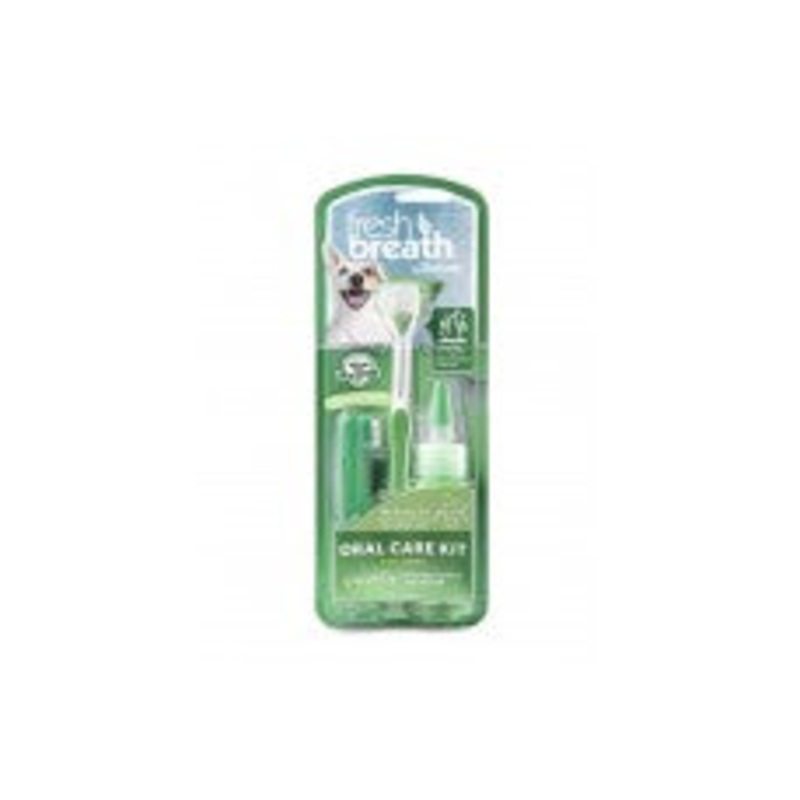 TropiClean Fresh Breath Oral Care Kit for Dogs Large Breeds