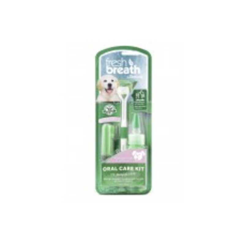 TropiClean Fresh Breath Oral Care Kit for Dogs Puppies