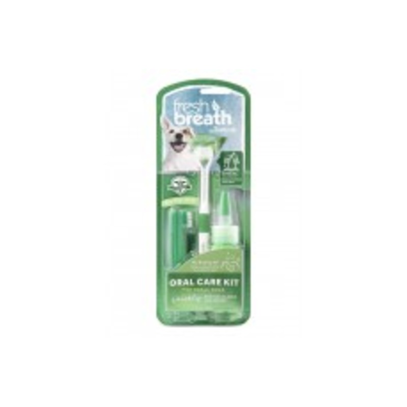 TropiClean Fresh Breath Oral Care Kit for Dogs Small Breeds
