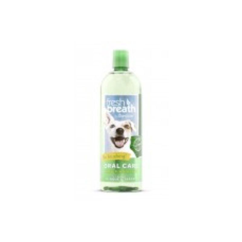 TropiClean Fresh Breath Oral Care Water Additive for Dogs 33.8 fl. oz