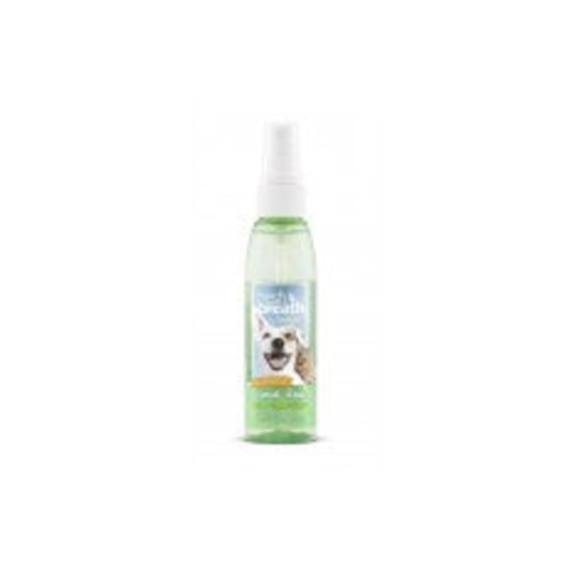 TropiClean Fresh Breath Peanut Butter Oral Care Spray for Dogs 4 oz