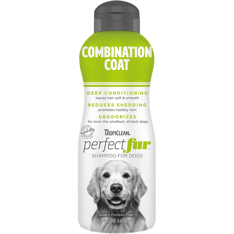 TropiClean PerfectFur Combination Coat Shampoo for Dogs 16oz