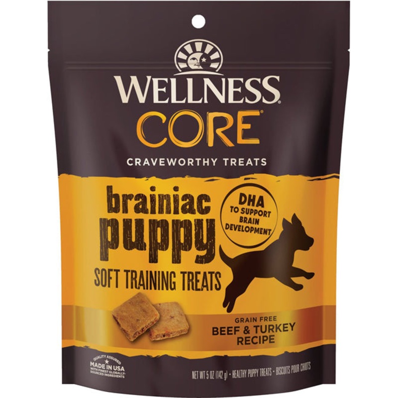 Wellness Core Brainiac Puppy Dog 5oz Beef Turkey Soft