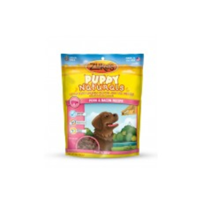 Zukes Puppy Naturals Grain Free Pork and Chickpea Dog Treats 5 Oz