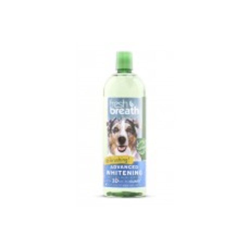 TropiClean Fresh Breath Advanced Whitening Oral Care Water Additive for Dogs 33.8 fl. oz