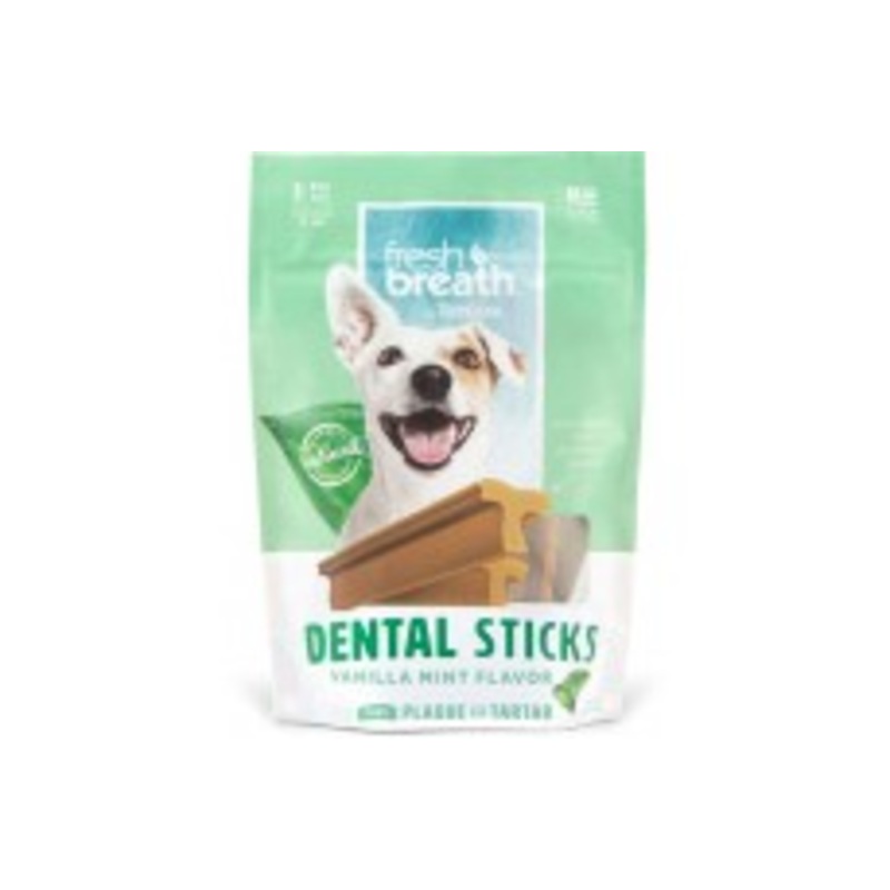 TropiClean Fresh Breath Dental Sticks for Dogs 8 oz 8 Count Regular
