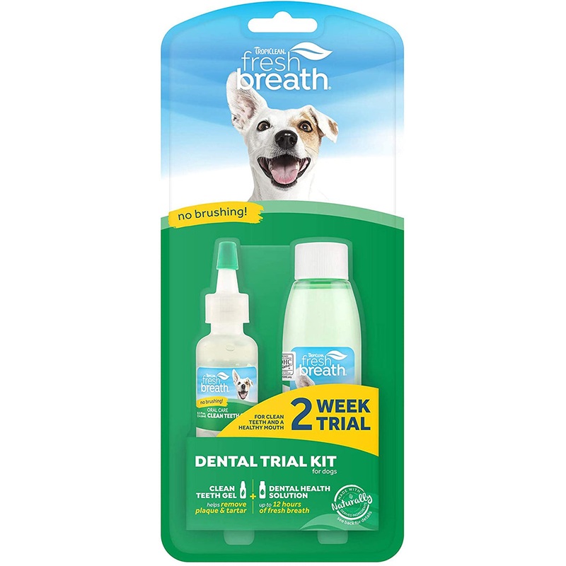TropiClean Fresh Breath Dental Trial Kit for Dogs