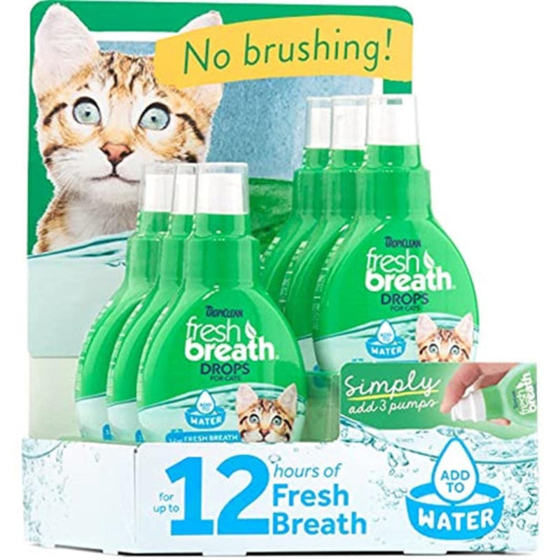 TropiClean Fresh Breath Drops for Dogs Display 6 Piece