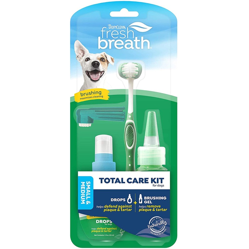 TropiClean Fresh Breath Total Care Kit for Dogs Small Breeds