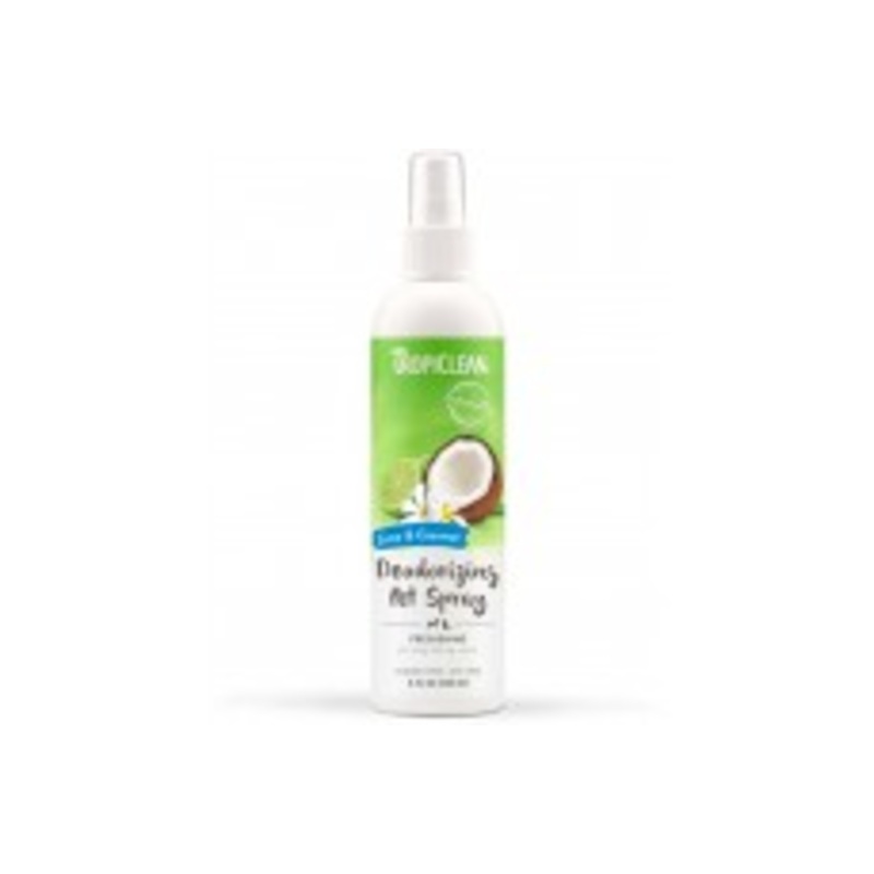 TropiClean Lime and Coconut Deodorizing Pet Spray for Dogs 8 fl. oz