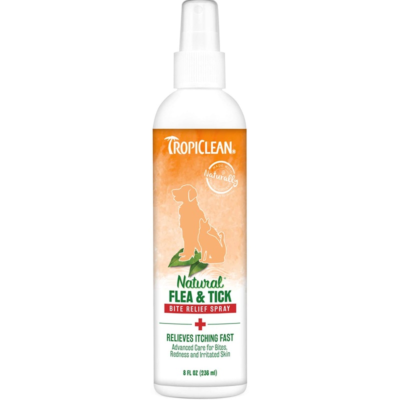 TropiClean Natural Flea and Tick Bite Relief Spray 8 fl. oz