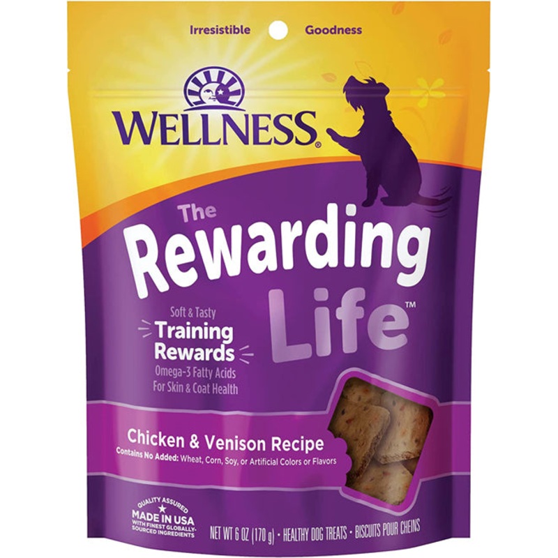 Wellness Rewarding Life Dog 6oz Chicken Venison Soft