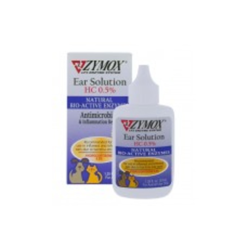Zymox Ear Solution with .5% hydrocortisone 1.25oz bottle 1.25 fl. oz