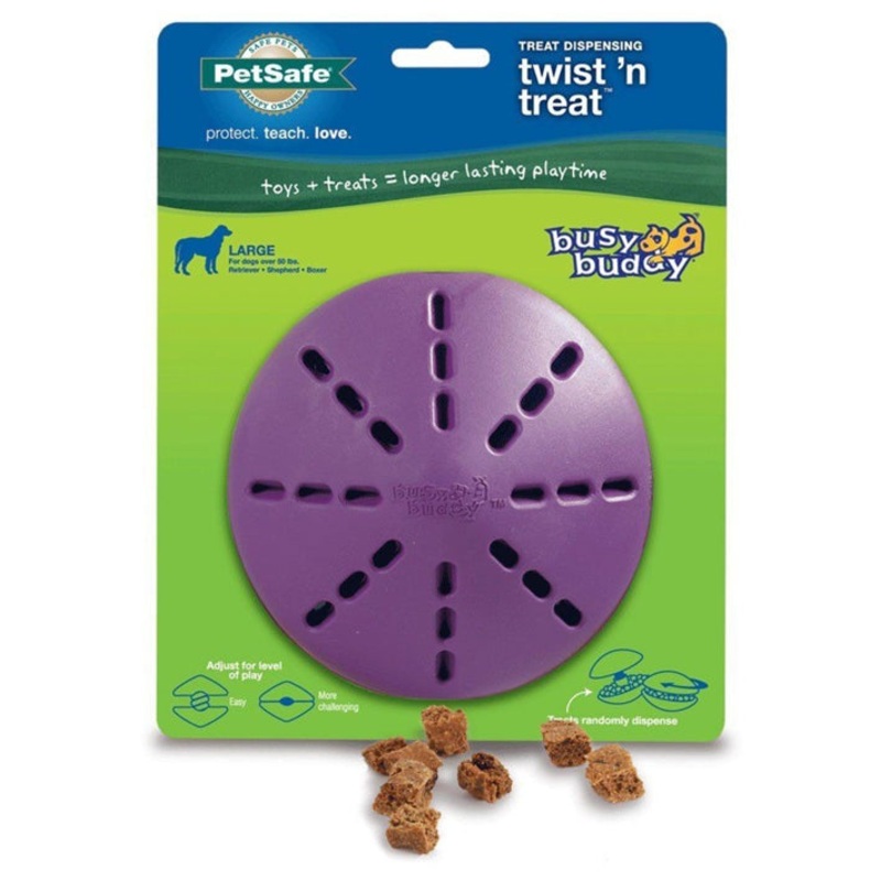 Busy Buddy Twist n Treat Toy Purple Large