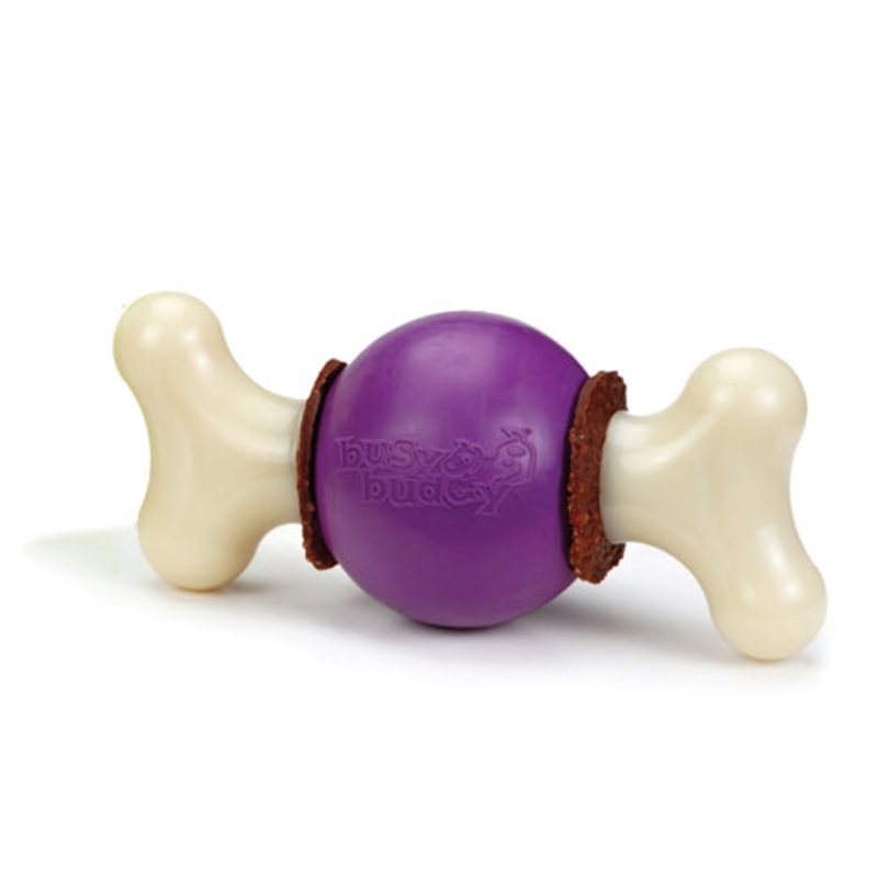 Busy Buddy Bouncy Bone Dog Chew Multi-Color Medium Large