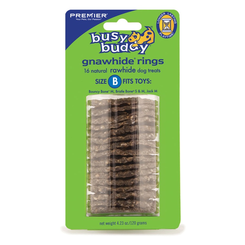 Busy Buddy Rawhide Refills 4.23 oz 16 Count Medium