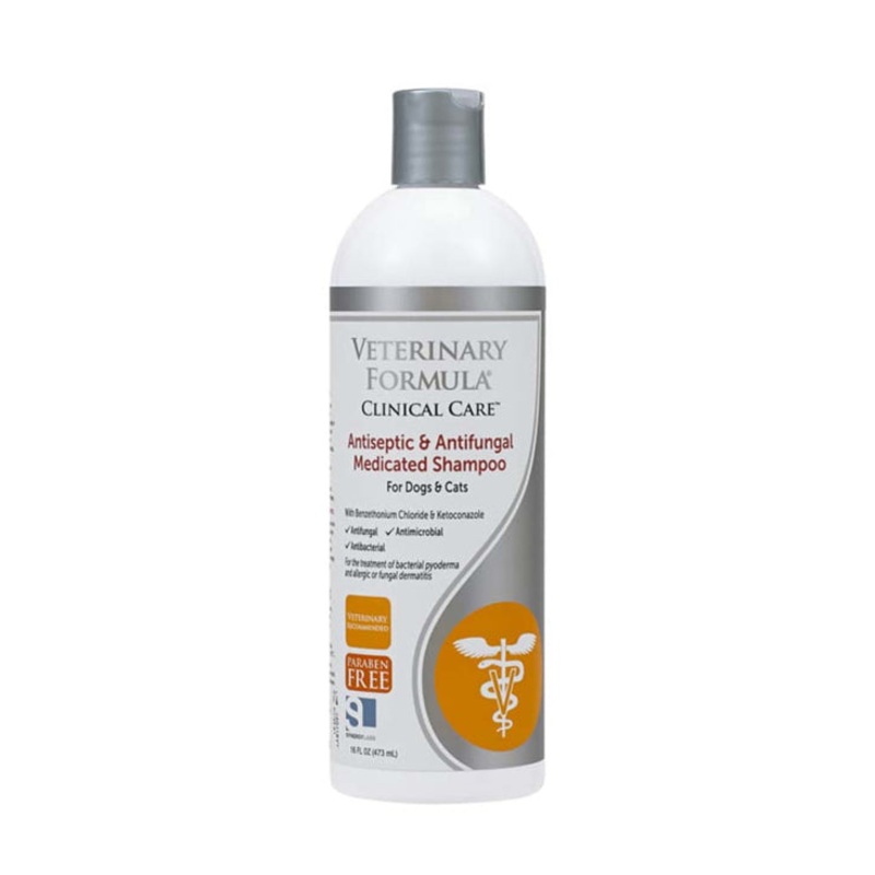 Synergy Labs Veterinary Formula Clinical Care Antiseptic and Antifungal Shampoo 16 fl. oz