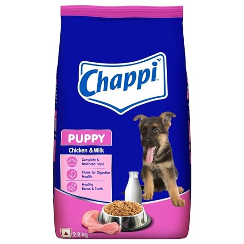 Chappi Dry Dog Food for Puppies - Chicken and Milk