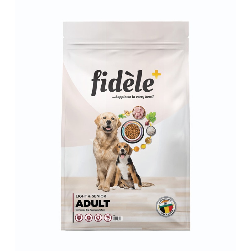 Fidele+ Light and Senior Adult Dry Dog Food