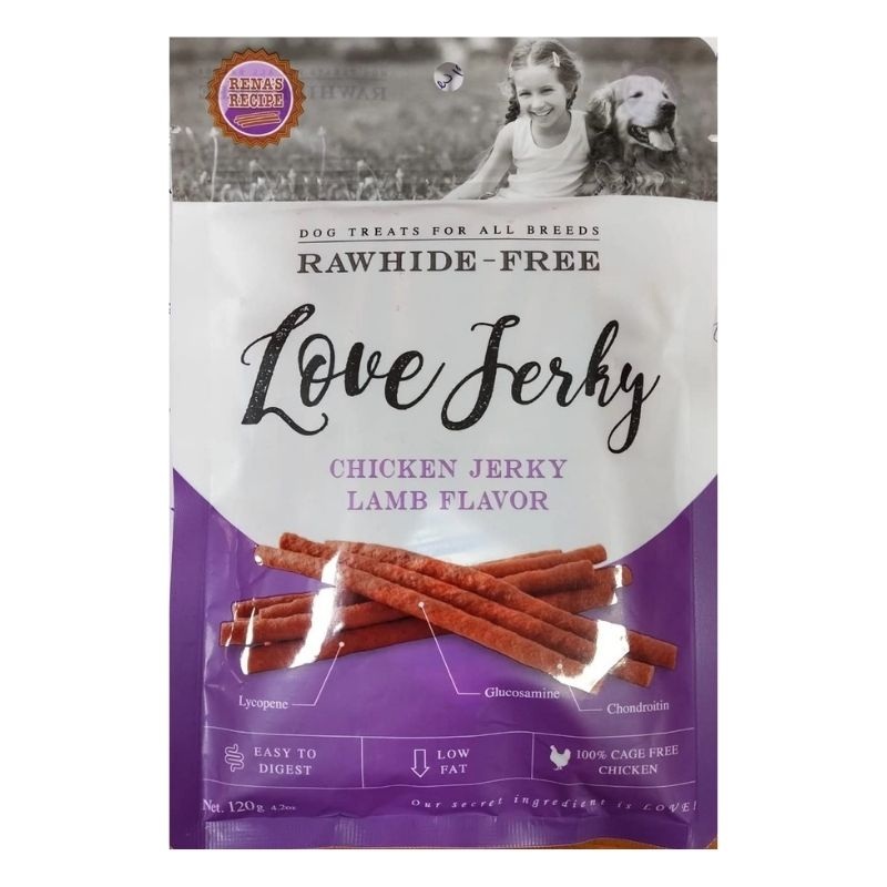 Rena Dog Treats - LOVE Jerky Lamb (120g)