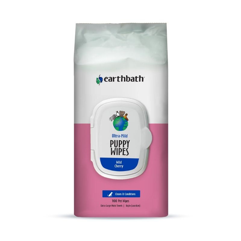 Earthbath Ultra-Mild Wipes for Puppies - Wild Cherry (100 pcs)