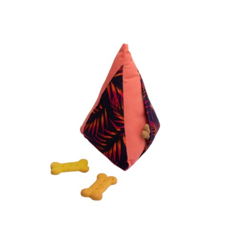 Furbuddies Dog Toys - Tropical Delight Triangle (Pink)