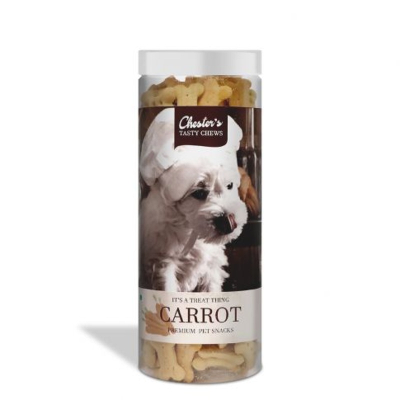 Chesters Tasty Chews Carrot Flavour Dog Biscuit 700 gm - Pack of 3