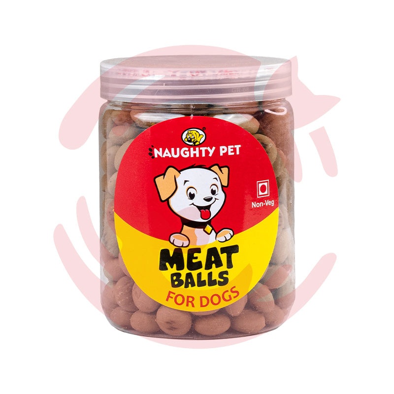 Naughty Pet Dog Treats - Meat Balls Jar (Non-Veg) (300g)