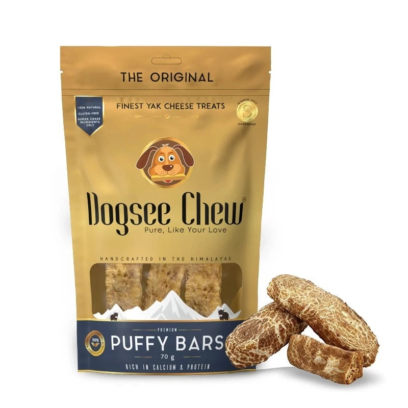 Dogsee Chew - Soft Dental Treats Puffy Bars For Senior Dogs 70g