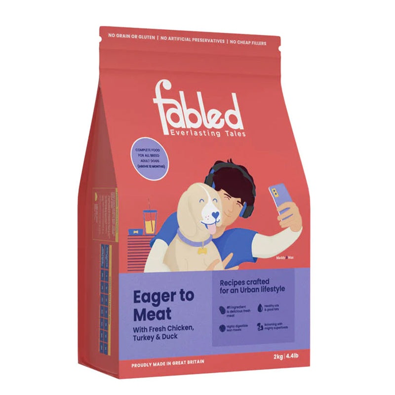 Fabled Dry Dog Food - Eager to Meat for Adult Dogs (all breeds)