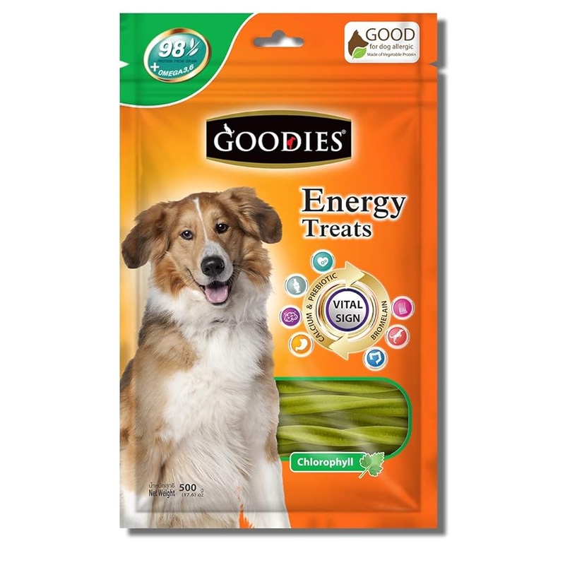 Goodies Energy Treats Chlorophyll Flavour Dog Dental Treat - 500 gm