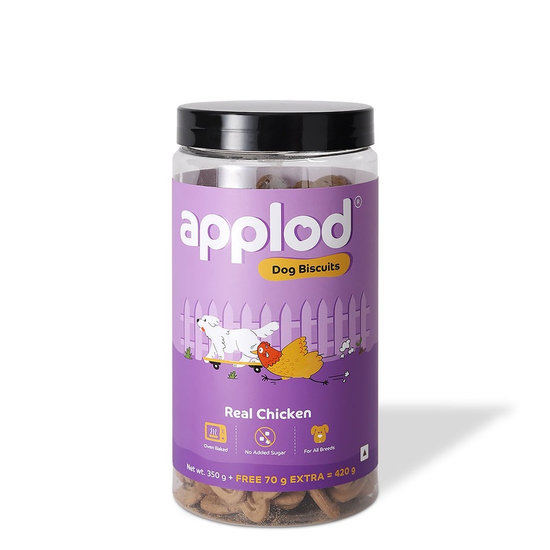 Applod Real Chicken Dog Biscuit 385 gm - Pack of 5