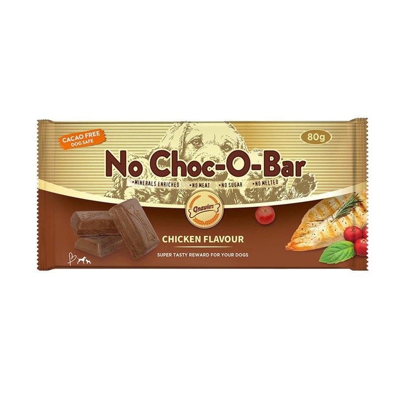 Gnawlers No Choc-O-Bar Chicken flavour Dog Treat 80 gm - Pack of 5