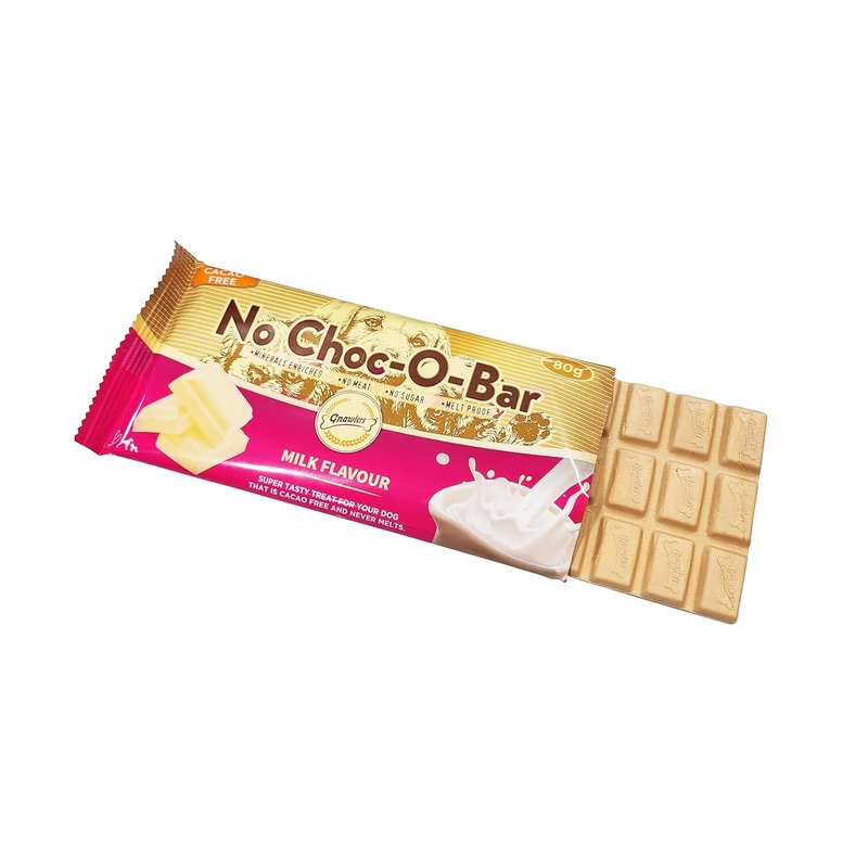 Gnawlers No Choc-O-Bar-Milk Flavour - 80g - Pack of 5