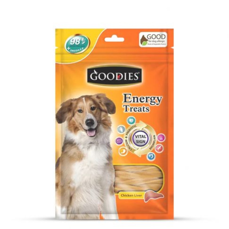 Goodies Energy Treat Chicken Liver 125Gm - Pack of 5