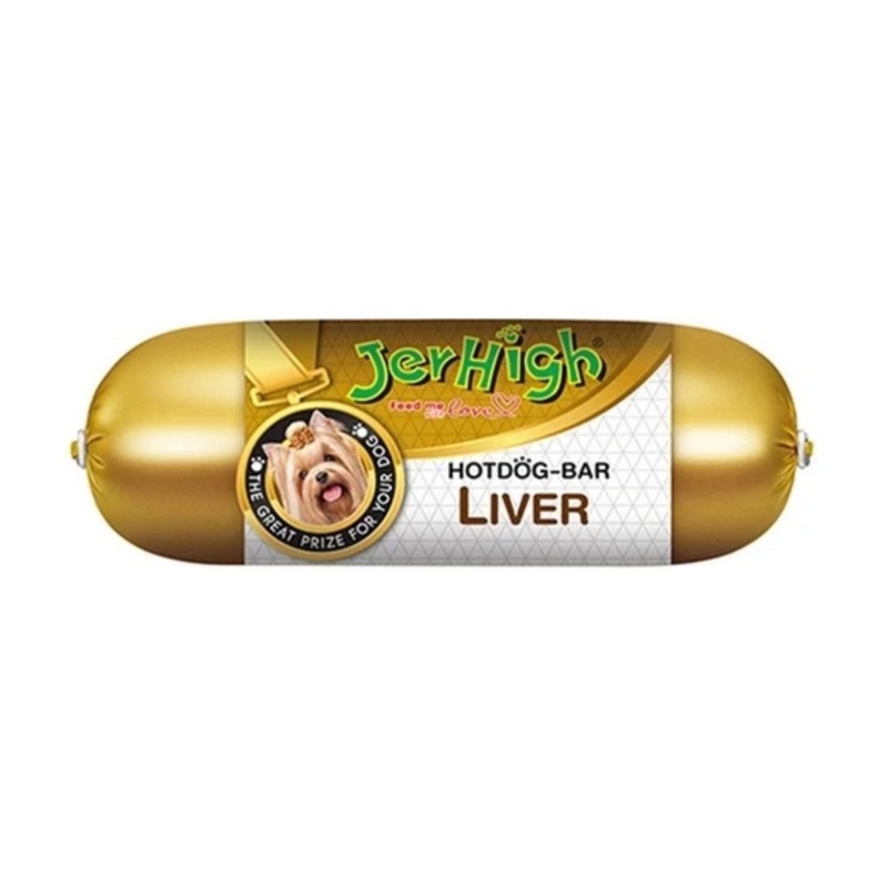 JerHigh Dog Treats - Hot Dog Bar Liver (150g) - Pack of 5