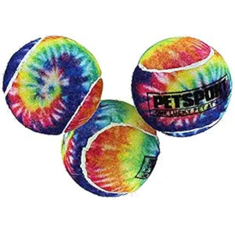 Tie Dye Squeak Balls Dog Toy -  5cm, 3 pcs