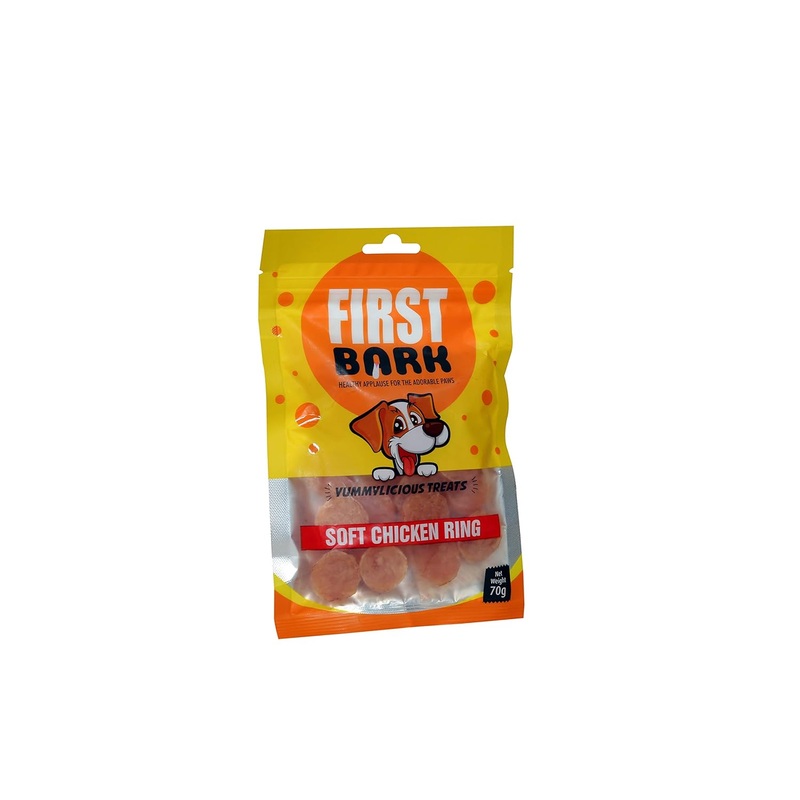 First Bark Soft Chicken Ring Dog Meaty Treat - 70 gm