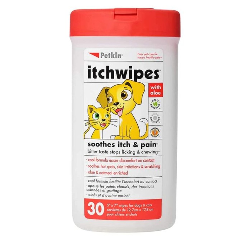 Petkin Itch Wipes 30 wipes
