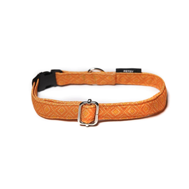 Bandhani Dog Collar - Orange