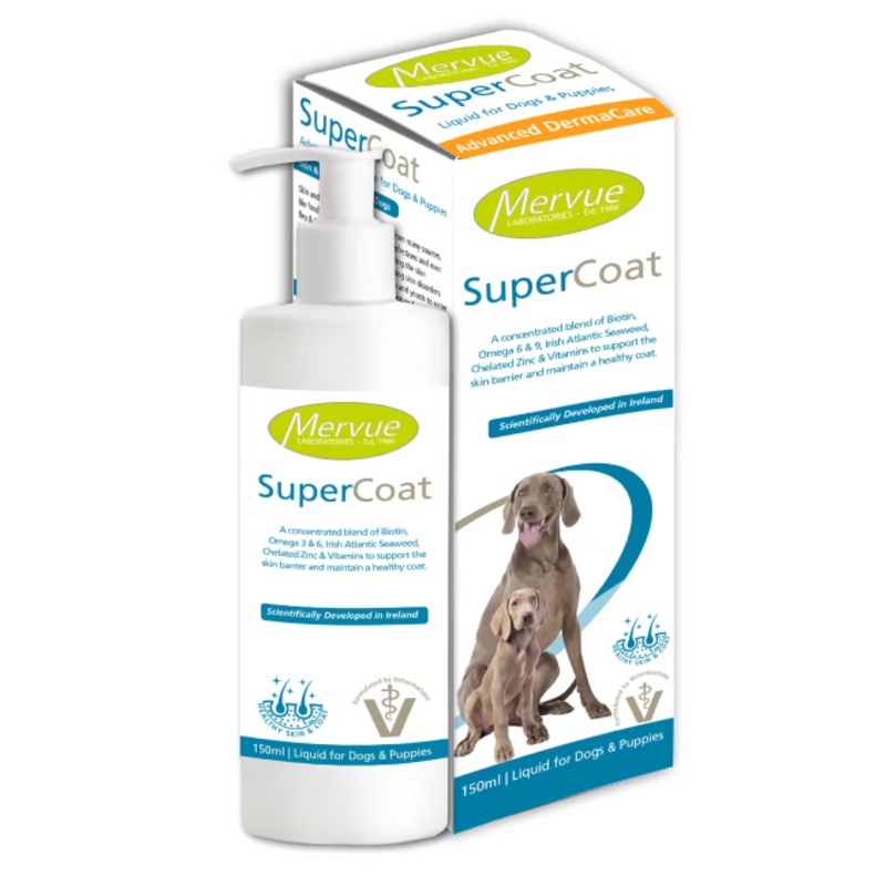 Mervue Supplements for Dogs - SuperCoat Liquid (150ml)