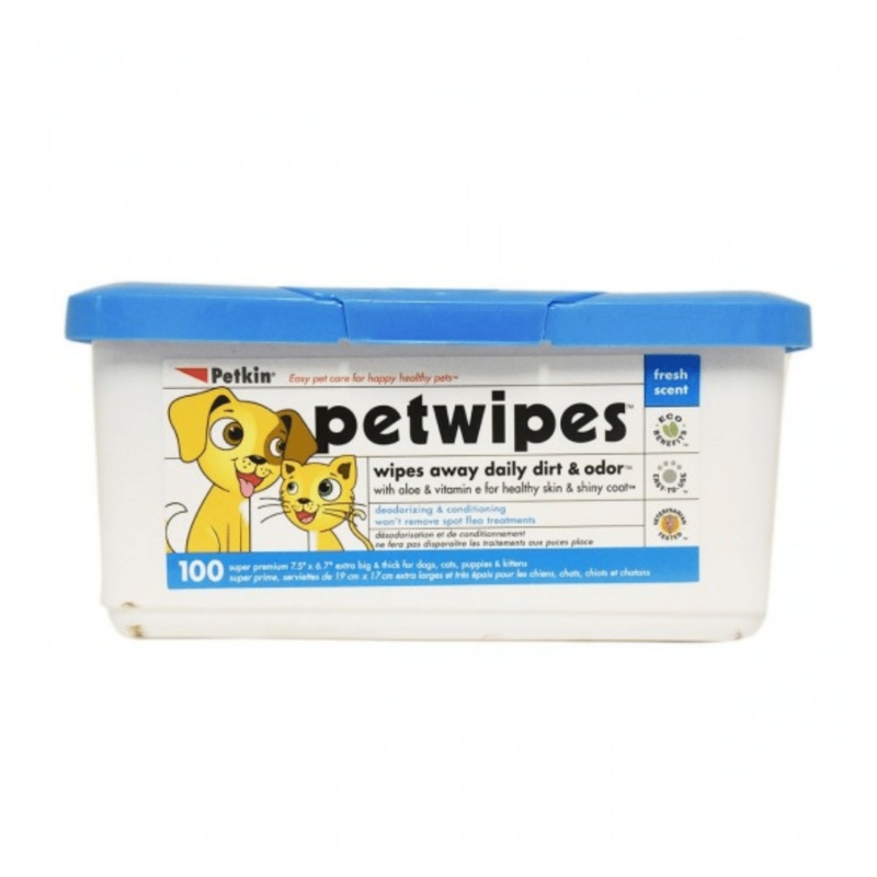Petkin Petwipes - 100 Wipes