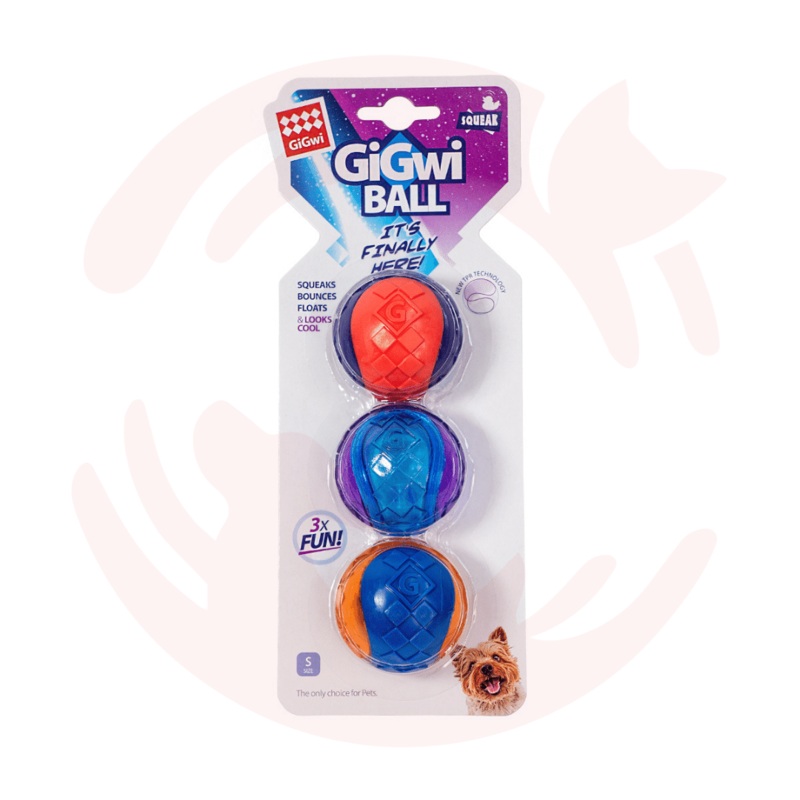 GiGwi Ball Squeaker - Small - 3 Pack