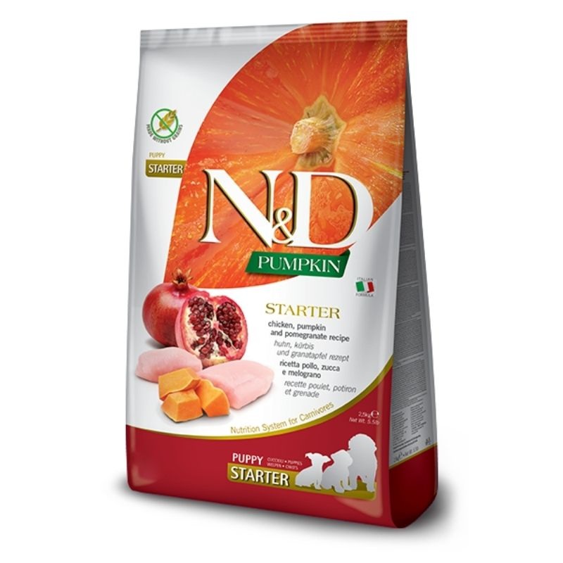Farmina Dry Food - N&D Pumpkin Dog Chicken & Pomegranate Starter Puppy